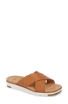 Ugg Women's Kari Leather Platform Slide Sandals In Natural