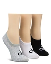 CALVIN KLEIN SPORTY LOGO ANKLE SOCKS, SET OF 3,ACB667