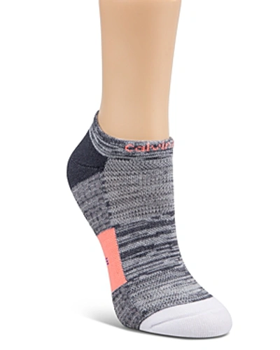 Calvin Klein Random Feed Cushion Sole Liner Socks In Light Grey Heather