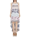 BCBGMAXAZRIA AARIC FLORAL PRINT HIGH/LOW DRESS,WFN66N86