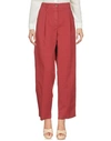 Incotex Casual Pants In Brick Red