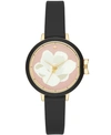 KATE SPADE KATE SPADE NEW YORK WOMEN'S PARK ROW BLACK SILICONE STRAP WATCH 34MM