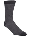 Cole Haan Men's Pique Knit Textured Crew Socks In Black