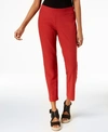 Eileen Fisher Stretch Crepe Slim Ankle Pants In Serrano