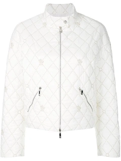 Moncler Quilted Jacket In White