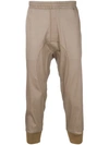 NEIL BARRETT cropped tapered track pants,BPA83HG08912722041
