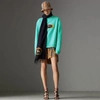 Burberry Re-issued Capsule Copes Crewneck Logo Crest Sweatshirt In Aqua