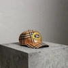 BURBERRY Archive Logo Coated Vintage Check Baseball Cap,40772911