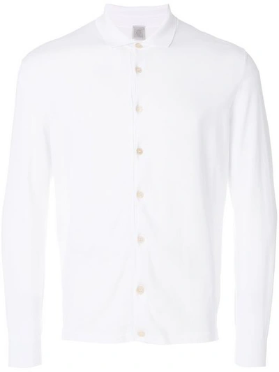 Eleventy Hemd Im Cardigan-stil In White