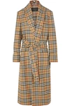 BURBERRY CHECKED WOOL COAT