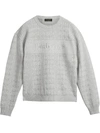 BURBERRY BURBERRY REISSUED 1990 TEXTURED KNIT JUMPER - GREY,454803312729906