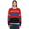 BURBERRY BURBERRY MULTICOLOR STRIPE RUGBY SWEATER,4548024