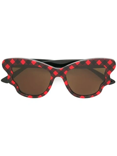 Mcq By Alexander Mcqueen Narrow Tinted Sunglasses In Black
