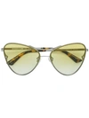 MCQ BY ALEXANDER MCQUEEN OVERSIZED GRADIENT SUNGLASSES,MQ0137S12721979