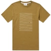 NORSE PROJECTS NORSE PROJECTS NIELS STRIPE SCREEN LOGO TEE,N01-0386-81042