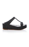 CARRIE FORBES BOUCHRA WEDGE SANDAL,BOUCHRA