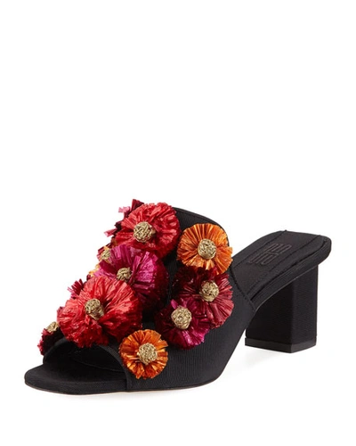 Sanayi313 Flora Block-heel Slide Sandal