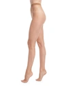 Wolford Twenties Micro-net Tights In Honey