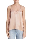 Cami Nyc Silk Racerback Camisole In Blush