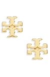 Tory Burch Gold Brass Earrings In Tory Gold