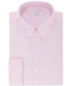 Calvin Klein Mens Regular Fit Office Dress Shirt In Pink