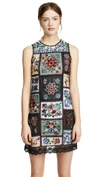 ALICE AND OLIVIA MARCELINA EMBROIDERED DRESS