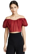 GIAMBATTISTA VALLI OTS CROP TOP