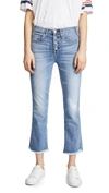 MCGUIRE DENIM HIGH RISE CROPPED GAINSBOURG JEANS