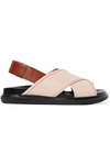 MARNI LEATHER SLINGBACK SANDALS