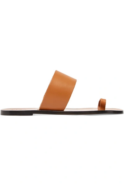 Atp Atelier Brown Astrid Leather Sandals