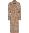 BURBERRY Checked wool coat,P00318771