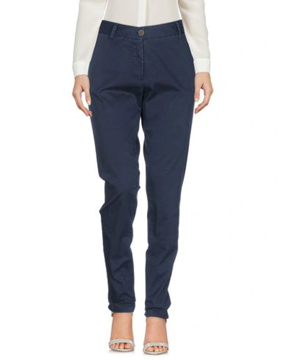 Authentic Original Vintage Style Casual Trousers In Dark Blue