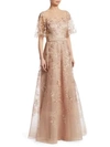 TERI JON BY RICKIE FREEMAN Floral Embroidered Gown
