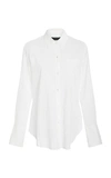 NILI LOTAN COTTON VOILE BUTTON UP SHIRT,90F096