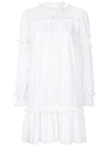 PARLOR PARLOR FLARED DAY DRESS - WHITE,20173912727457