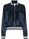 FRAME LOGO APPLIQUE SILK BOMBER JACKET,LWOT012812587049