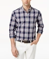 TOMMY HILFIGER MEN'S FRY PLAID SHIRT, CREATED FOR MACY'S