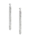 SAKS FIFTH AVENUE Crystal and Sterling Silver Tassel Earrings,0400097481577