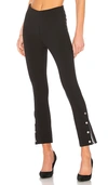 Rag & Bone Simone High-rise Slim Snap Pants In Black
