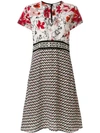 DOROTHEE SCHUMACHER FLORAL AND GEOMETRIC PANEL PRINT DRESS,84710412729176
