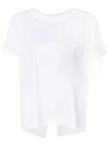 PARLOR PARLOR FEATHER EMBELLISHED T-SHIRT - WHITE,20174812727082