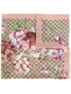 GUCCI interlocking GG floral scarf,4559493G22811818930