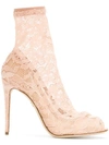 DOLCE & GABBANA LACE ANKLE BOOTS,CT0392AN26712715957