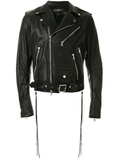 Amiri Classic Biker Jacket In Black