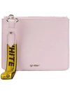 OFF-WHITE OFF-WHITE DOUBLE FLAT POUCH - PINK,OWNA048S18423134270012730491