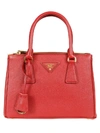 Prada Medium Galleria Tote Bag In Fuoco