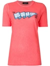 DSQUARED2 DSQUARED2 LOGO PRINTED T-SHIRT - PINK,S75GC0898S2250712694010