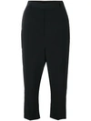 RICK OWENS RICK OWENS CROPPED STRAIGHT-LEG TROUSERS - BLACK,RP18S8309SCR12720891