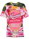 MOSCHINO Fresh Cut Flowers Logo T Shirt,A0709044012549933