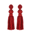 OSCAR DE LA RENTA TASSEL CLIP-ON EARRINGS,P00314661